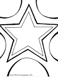 Star coloring page