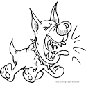 Dog coloring page