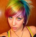 rainbow colored hair