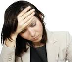 A <b>fatigued</b> woman.