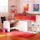 Charleston Storage Loft Bunk Bed and Desk bundle, white - Walmart.