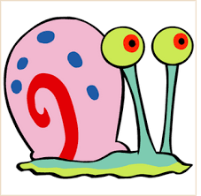 gary the snail coloring page