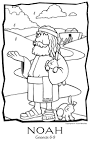 Noah coloring page