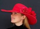 Women's Red Rose Hats
