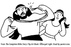 Samson and Delilah coloring page