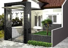 Desain Model Pagar Tembok dan Besi Rumah Minimalis 2016