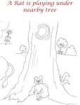 Rat coloring page