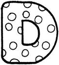 Letter D coloring page / picture | Super Coloring