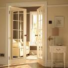 French Door to TV Room - traditional - interior doors -
