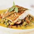 Roasted Fish with Kabocha Coulis Recipe | MyRecipes.