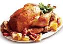 Roast turkey with all the