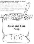 Jacob and Esau coloring page