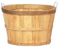 0322 Wooden 1&amp;1/2 Bushel Baskets