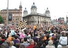 Hull City in the Premier League. Hull City supporters celebrating the 104 - via Daymix