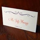 Classic Vintage Orange Purple Ballroom Escort Cards Wedding