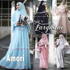 Gambar model baju dress muslim modern terbaru untuk pesta 2015 ...
