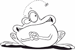 Frog coloring page
