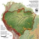 Amazon Basin Hydrosheds Map - Casa Casimiro Brazil • mappery