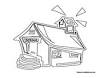 School Building coloring page