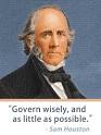 David Dewhurst on Sam Houston