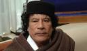 Muamar al Gadafi.