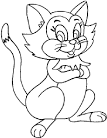 Cat coloring page