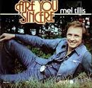 Mel Tillis Are You Sincere - Gold Promotional Stamped USA LP RECORD (