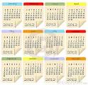 Photo libre de droits: CALENDRIER 2012
