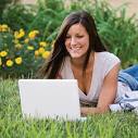 girl computer