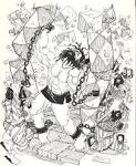 Samson and Delilah coloring page