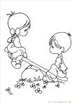 Precious Moments coloring page
