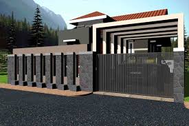 Contoh model desain pagar rumah minimalis modern terbaru�??