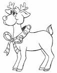 Reindeer coloring page