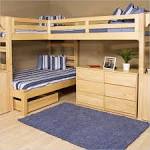 Kids Room. Enchanting Bunk Beds With Desk : Simplistic Wooden Bunk ...