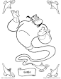 Genie coloring page