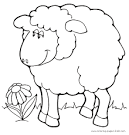 Lamb coloring page