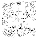 New Years coloring page