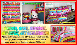 Pusat Gorden Anak Karakter Kartun, Set Sprei dan Gorden Anak ...