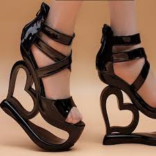 Aliexpress.com : Buy Abnormal heels sandals 15cm high heels wedges ...