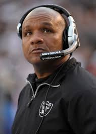 Hue Jackson Oakland Raiders head coach.