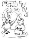 Jacob and Esau coloring page