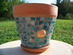 Mosaic Flower Pot Flower Planter Outdoor By Bluewaveglass – | LUXTICA.