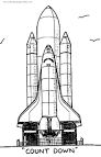 Space Shuttle coloring page