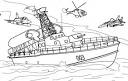 Boat coloring page