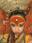 a living goddess in Nepal.