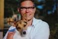 Andrew Pyper, with dog Madox. Andrew and Madox - madox_ROLL-300x205