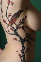 Women Side Body Japanese Cherry