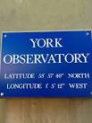 SE5952 : York Observatory, latitude and longitude - via Daymix