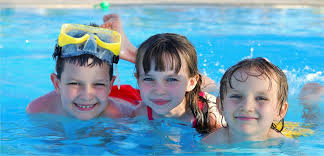 picture of children in a swimming pool