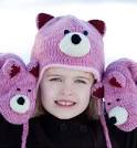 Girls Teddy Bear Hat